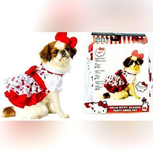 Hello Kitty Classic Pet Party Dress, Medium~NWT